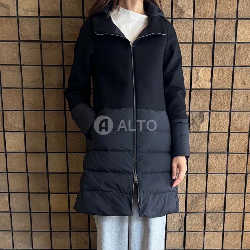 ☆出荷の前にプレスをかけて配送☆ HERNO ヘルノ ウール切り替え