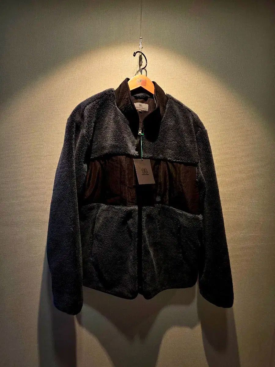 Kolon コーロン フリース ブラックジャケット