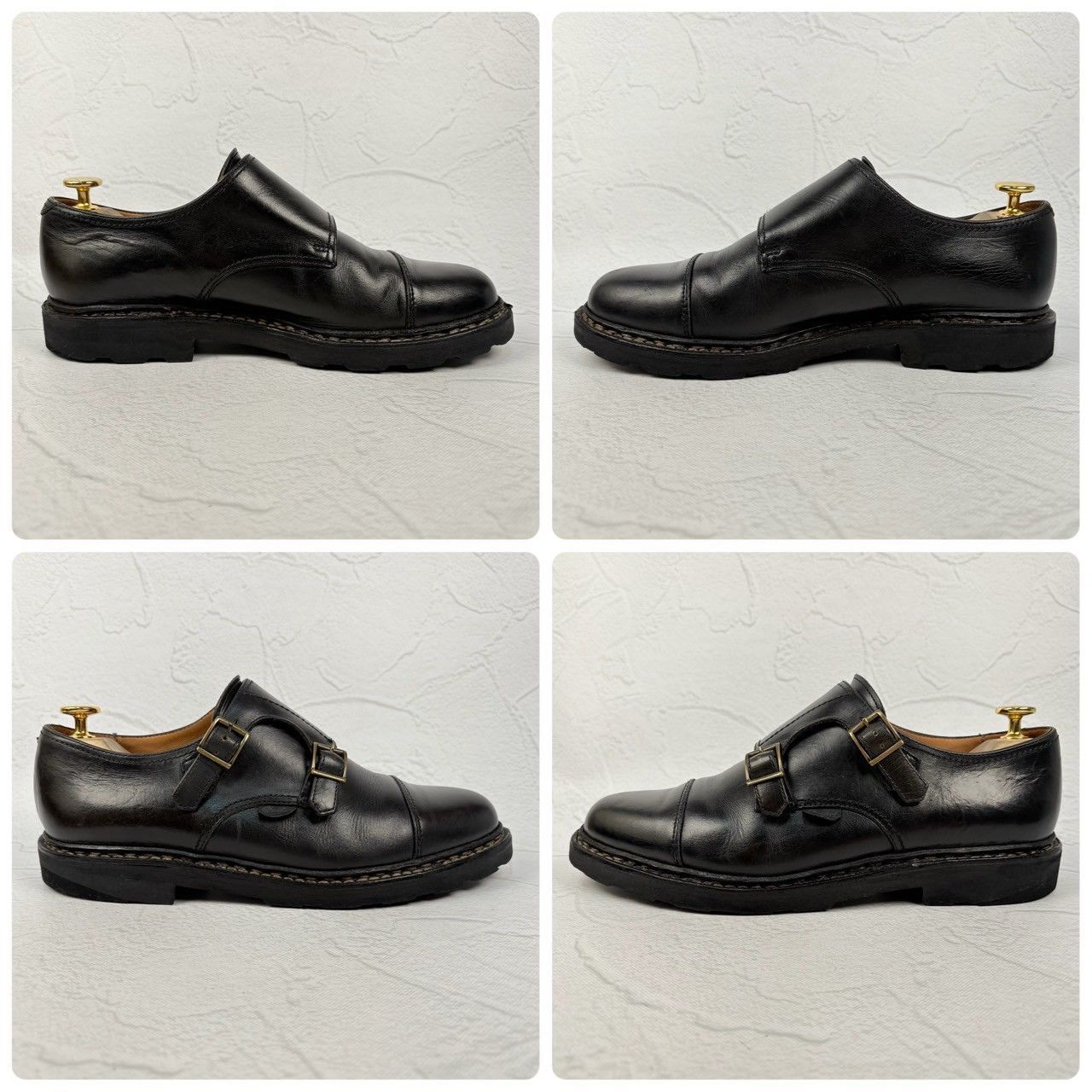 良品】PARABOOT パラブーツ WILLIAM ウィリアム ダブルモンク 黒 