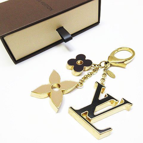 ● LOUIS VUITTON ルイ ヴィトン LV ビトン フルールドゥモノグラム M67119 キーホルダー バッグチャーム DI0189 保存袋 き レディース D205B 3844