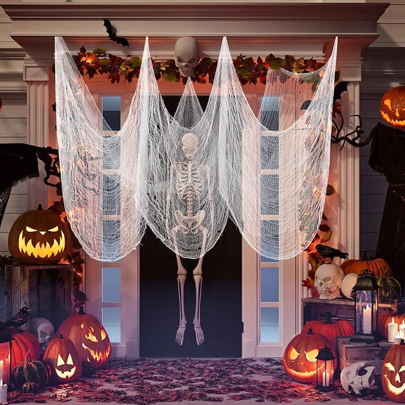 CCINEE ハロウィン グッズ 飾り お化け屋敷 ハンギング 800×76ｃｍ 幽霊 ゴースト 蜘蛛の巣 雰囲気満点 小道具 家庭用 お化け屋敷  装飾品 道具 ハロウィン パーティー (白 1枚) 0 - メルカリ