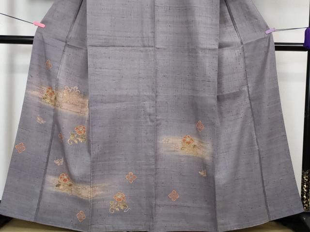 平和屋本店□極上 本場大島紬 白大島 一元絣 逸品 DZAA3935kh5 平和屋