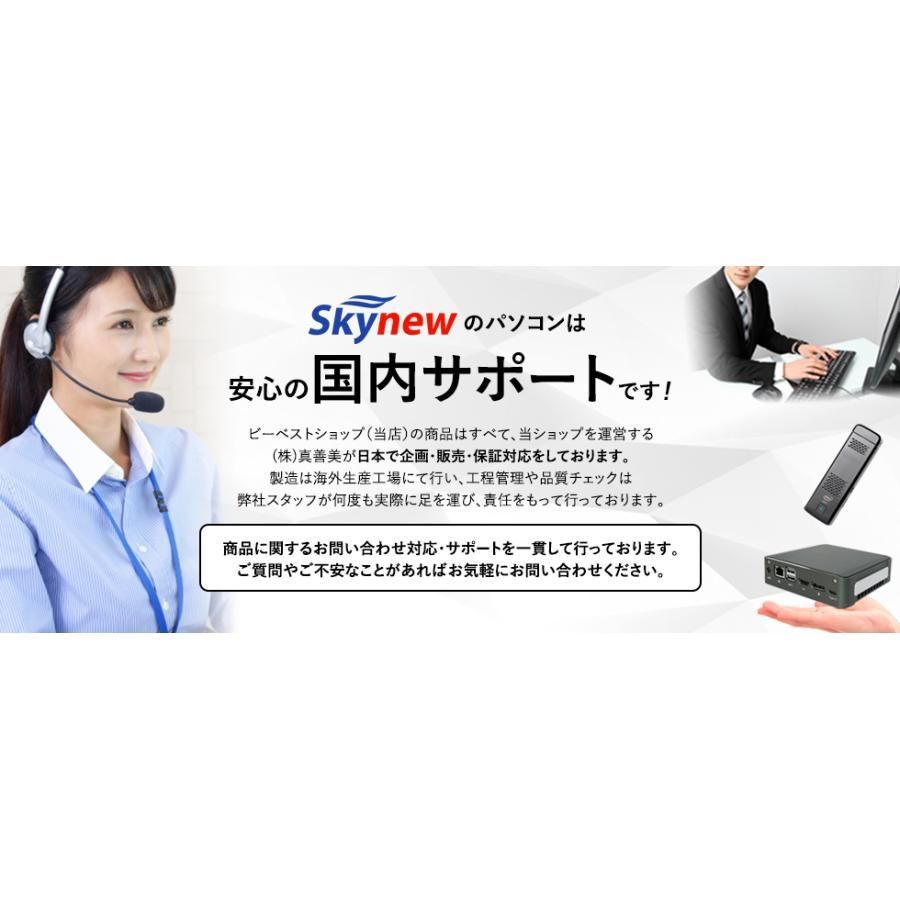 正規販売店】Skynew 新品 ファンレスミニpc ミニpc デスクトップ