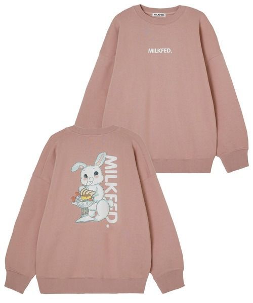 完売 スウェット トレーナー ミルクフェド MILKFED うさぎ バニー トップス