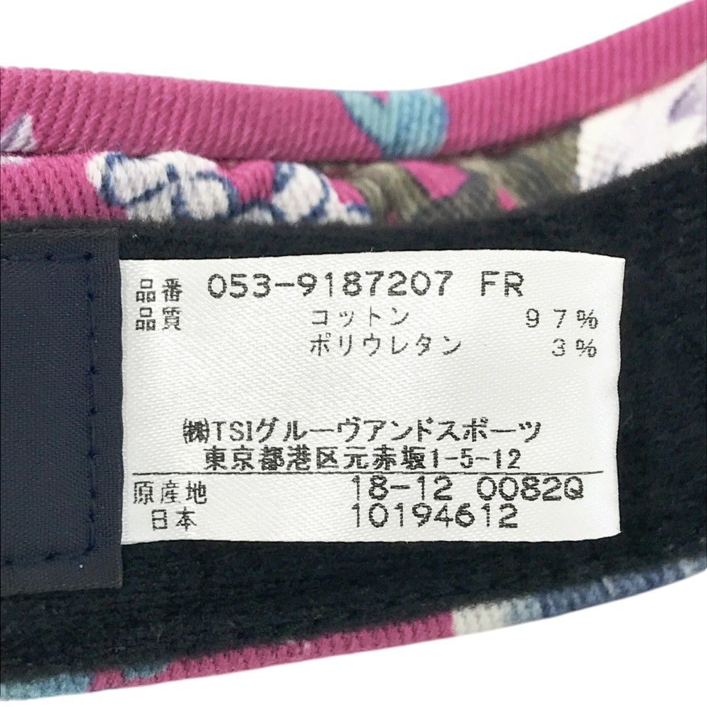 PEARLY GATES パーリーゲイツ サンバイザー 花柄 ピンク系 FR
