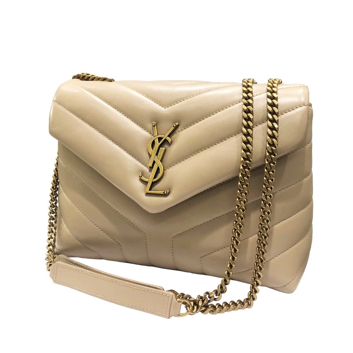 中古】 Saint Laurent サンローラン 494699 ルル スモール チェーン 