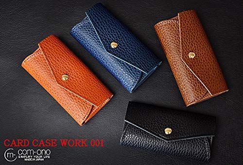 [池之端銀革店] 名刺入れ COM-ONO BUSINESS CARD CASE/WORK 001 名刺ケース 名刺入れ革 名刺入れメンズ (ブルー)