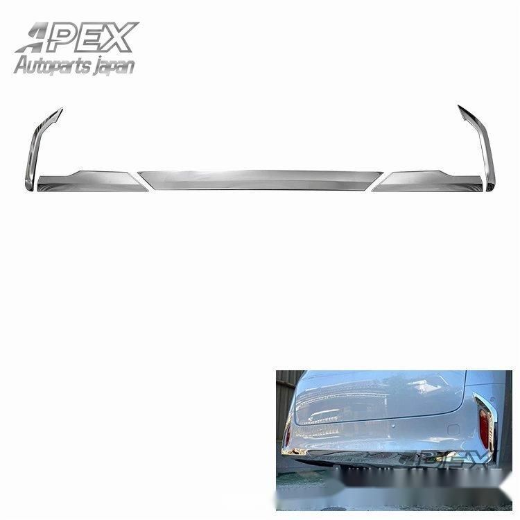 トヨタ アルファード 40系 リアバンパー用 304ステンレス製 リアバンパー飾り条