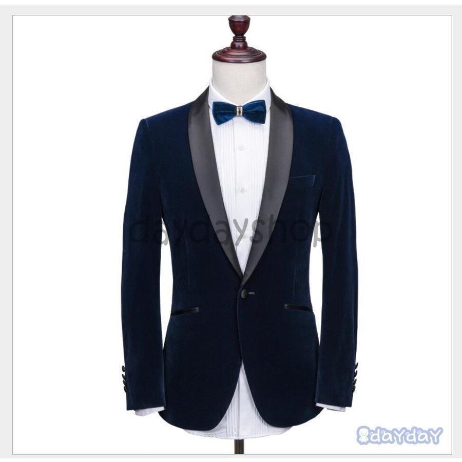 タキシードスーツ メンズスーツ 結婚式スーツ おしゃれ 上下セット