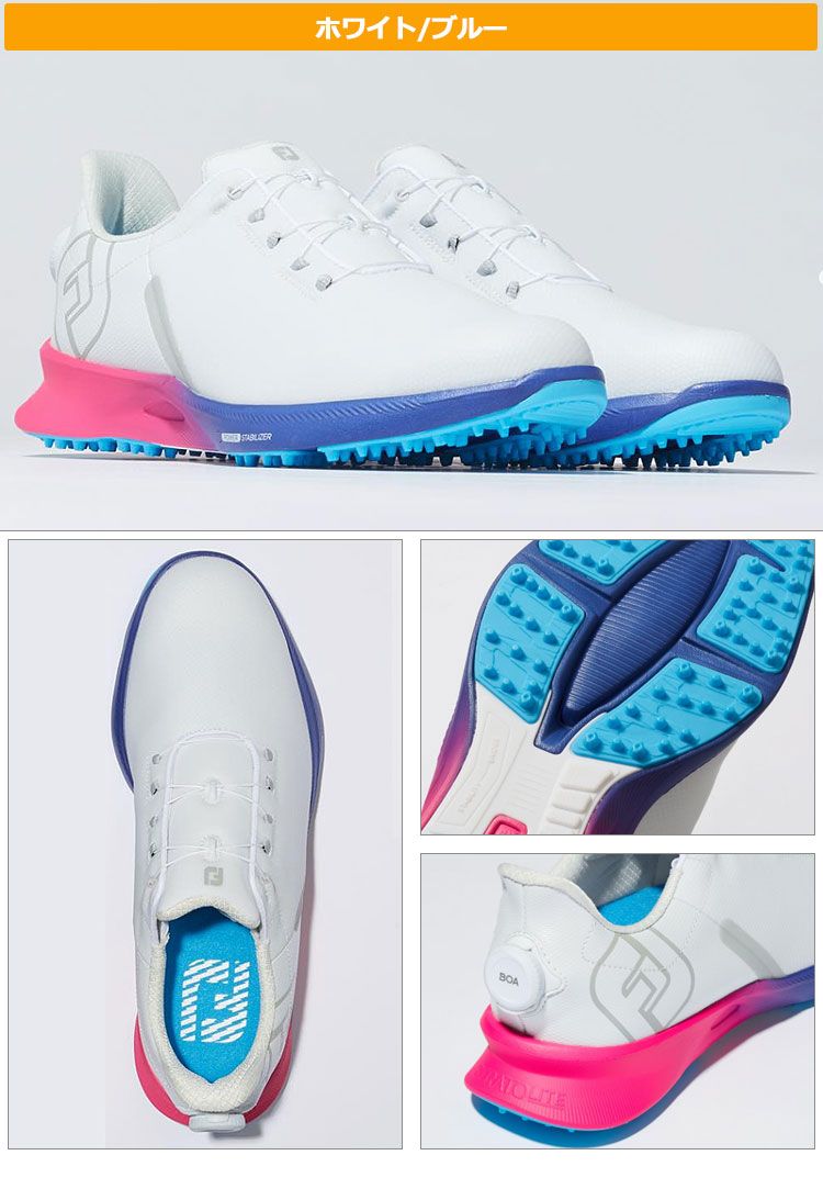 新品【メーカー正規仕入品】【55459ホワイト/ブルー】Foot Joy Golf