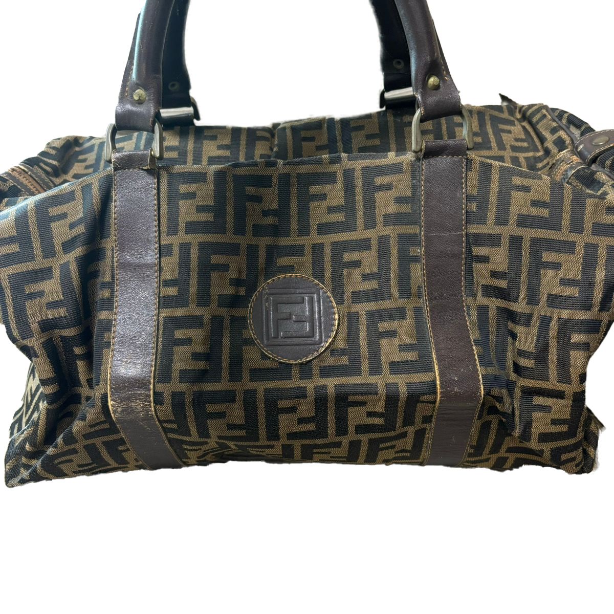 Fendi ズッカ柄 ボストンバッグ 大容量 ブラウン FENDI - FENDI