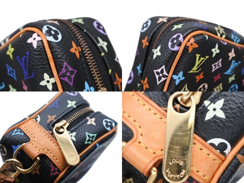 LOUIS VUITTON ルイヴィトン モノグラム マルチカラー ポシェットコスメティック M47355 ゴールド金具 ノワール ブラック 4b008155 WWW_MORNINGWALKER_COM