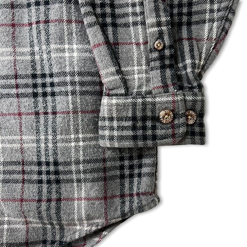 1990's \"Field & Stream\" 長袖 ヘビーフランネルシャツ フランネル シャツ（ブルー・ブラック 長袖）M（身幅60cm