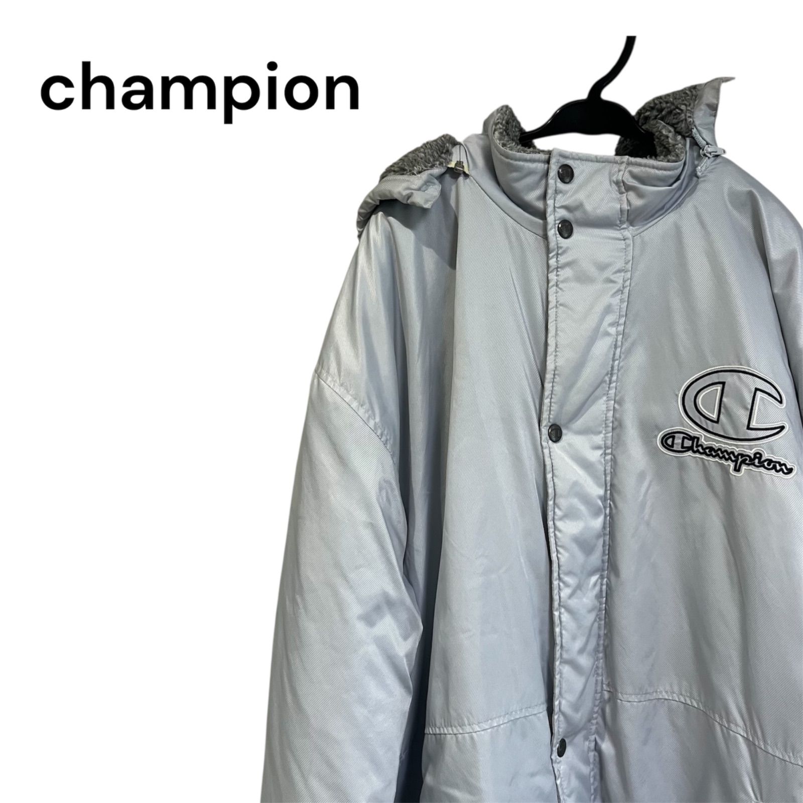 新品未使用品Champion ベンチコート Lサイズ ブルーグレー 新品未使用品Champion ベンチコート Lサイズ ブルーグレー