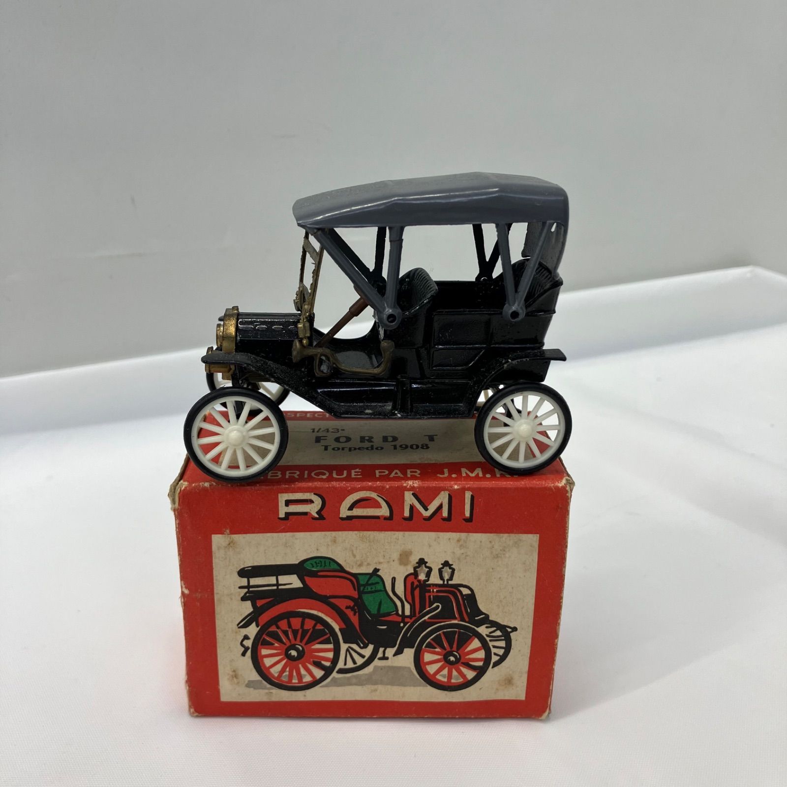F240730-7 RAMI 1|43 FORD T TORPEDO 1908 ロードスター ラミ フォードT JMK製