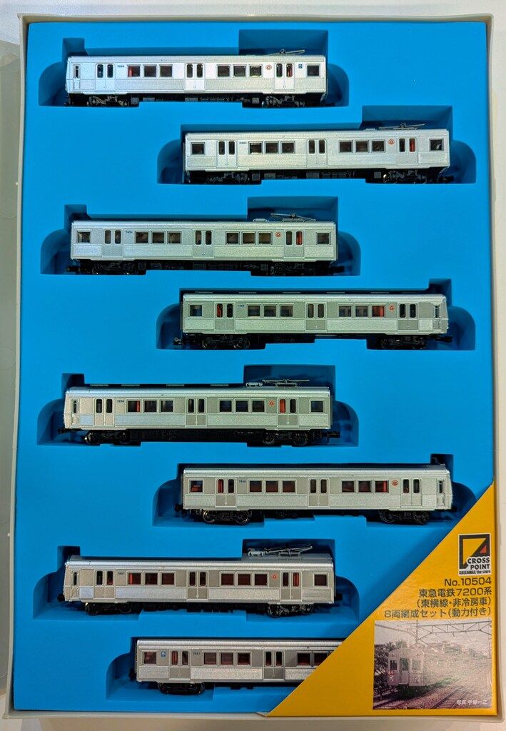 グリーンマックス Nゲージ 東急電鉄7200系 東横線 非冷房車 8両編成セット 動力付き 10504