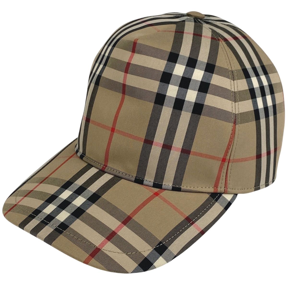 バーバリー BURBERRY チェック柄 キャップ ヴィンテージチェック ベースボールキャップ メンズ 帽子 キャップ コットン ポリエステル ベージュ レディース