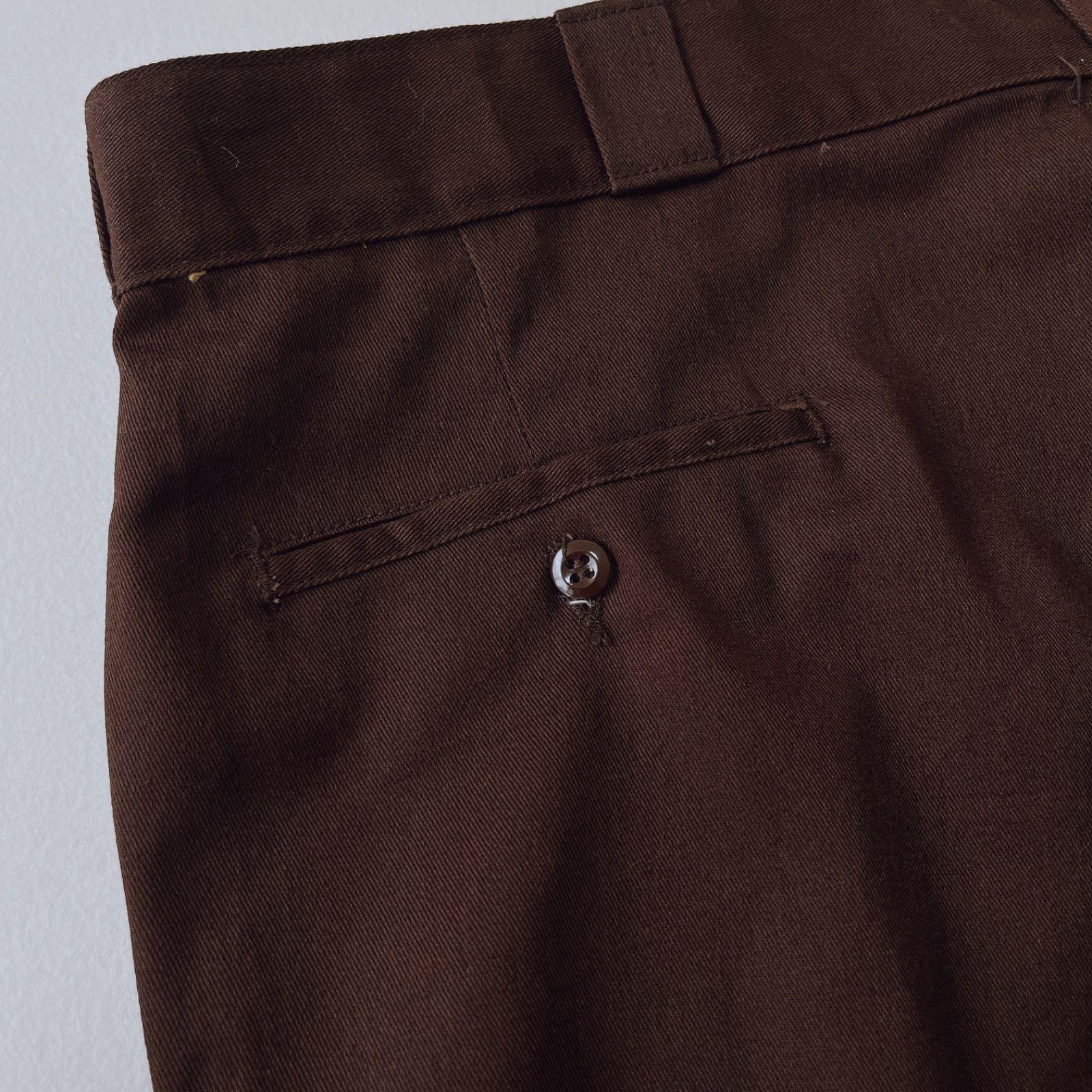 80s USA製 ディッキーズ 874 チビタグ ブラウン USA製 80年代 “34×34” Dickies ディッキーズ 874 ワークパンツ