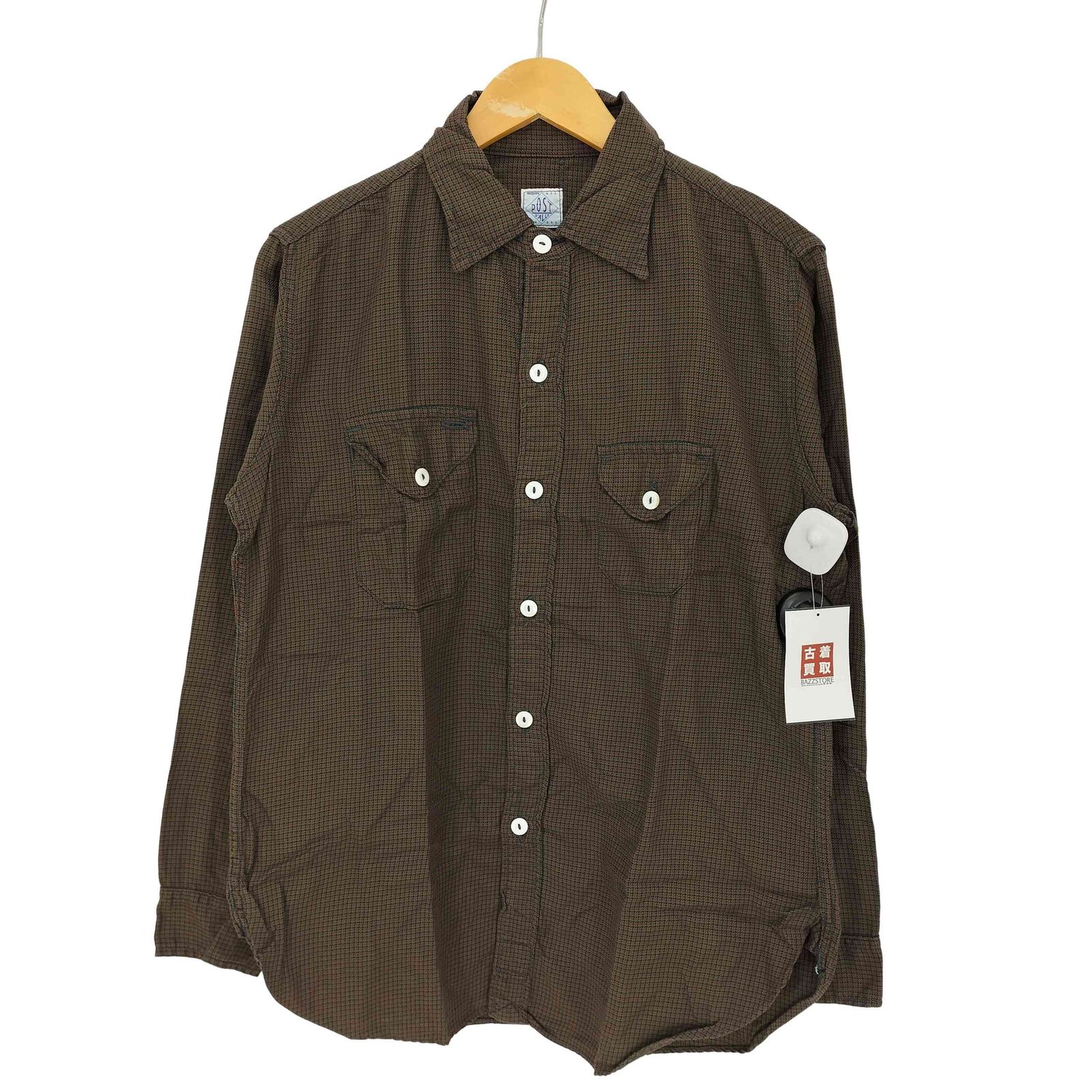 USA製 POST OVERALLS ポストオーバーオールズ x ONEGRAM ワングラム ダブルネーム 別注 ポーラテックフリース Pコート ベージュ M