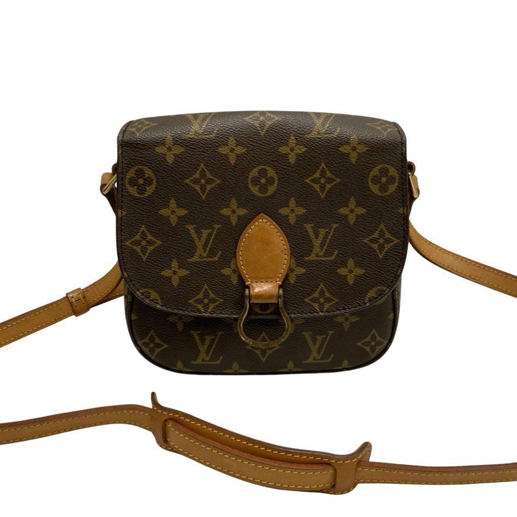 極 美品 LOUIS VUITTON ヴィトン ミニ サンクルー モノグラム レザー