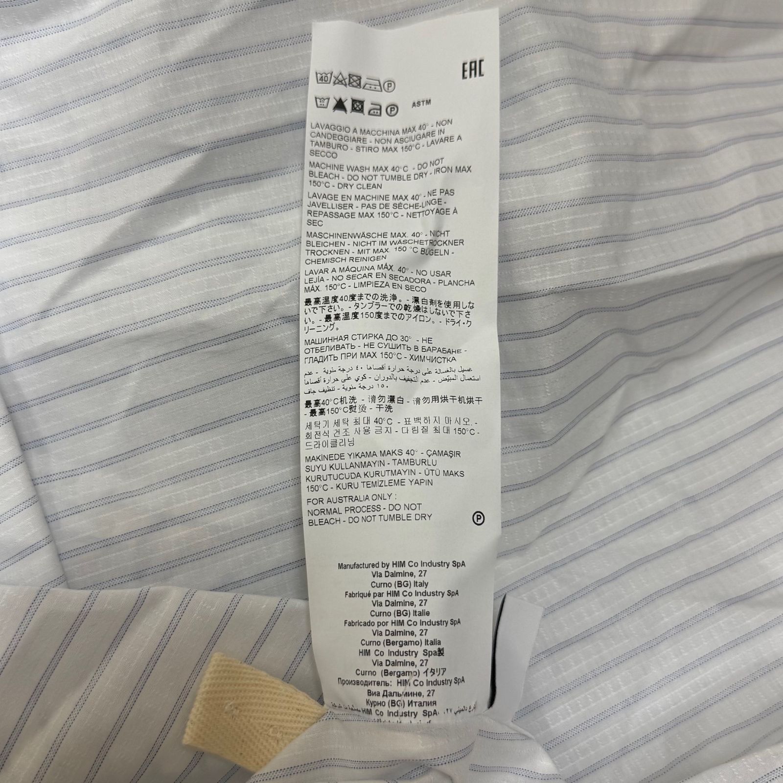 参考上代145200円 未使用品 HED MAYNER 24SS PAPER TOUCH OXFORD SHIRT