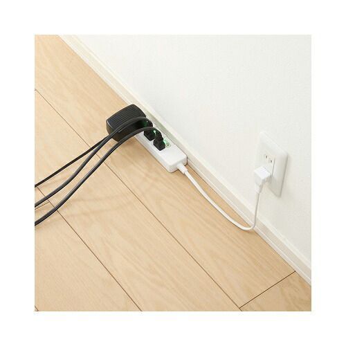 【5個セット】 YAZAWA 3個口節電タップ1mホワイトH8S331WHX5