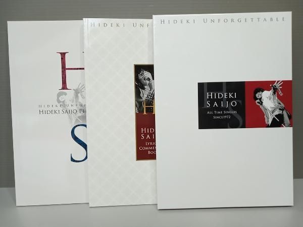 西城秀樹 CD HIDEKI UNFORGETTABLE-HIDEKI SAIJO ALL TIME SINGLES