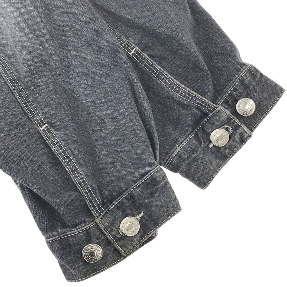 DIESEL デニムジャケット レザー襟 90年代 DIESEL Industry イタリア製 カラーデニムジャケット 襟