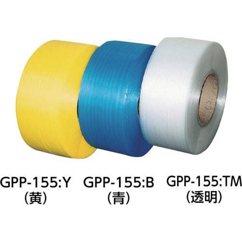 数量 透明 自動梱包器用PPバンド15.5mm×2500m GPP-155-TM TRUSCO トラスコ