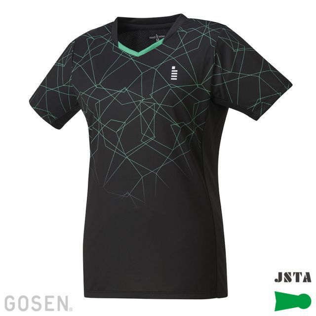 GOSEN レディースゲームシャツ ブラック Mサイズ/T2413