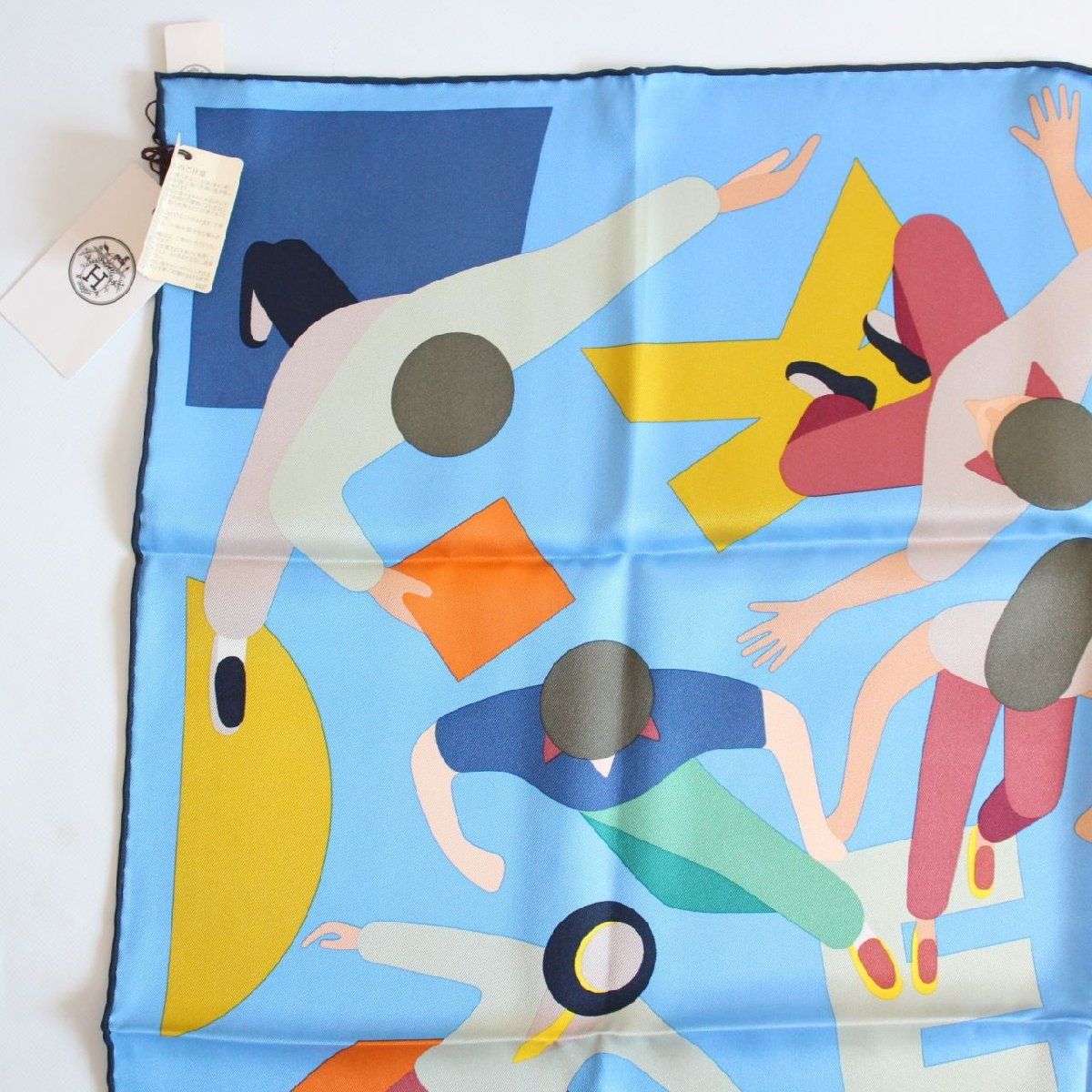 美品 エルメス カレ70 ジーンケリーへのオマージュ ネイビー スカーフ タグ付 HERMES エルメス カレ 70 スカーフ ジーンケリーへのオマージュ