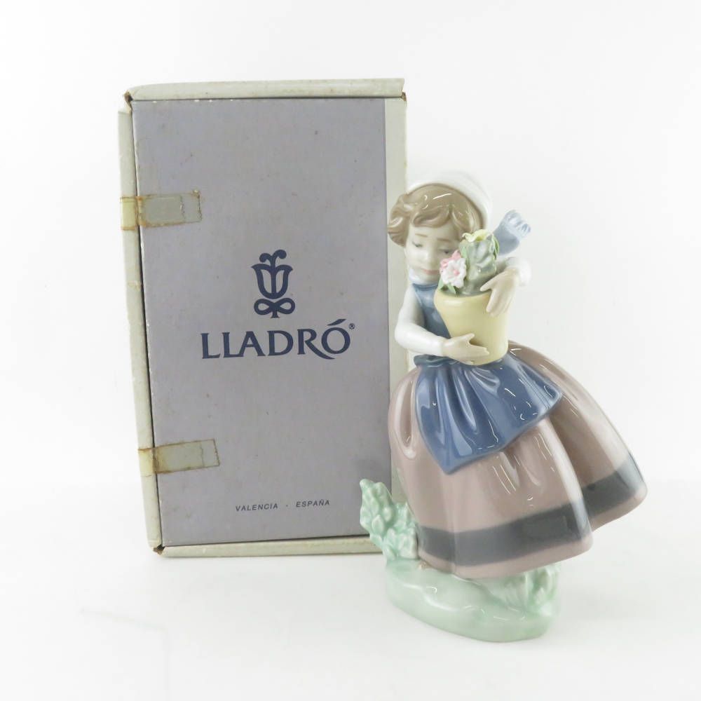 美品 LLADRO リヤドロ 5223 春が来た SPRING IS HERE フィギュリン 1点 置物 花と少女 陶器人形 西洋陶磁 オブジェ  SU5865C - メルカリ