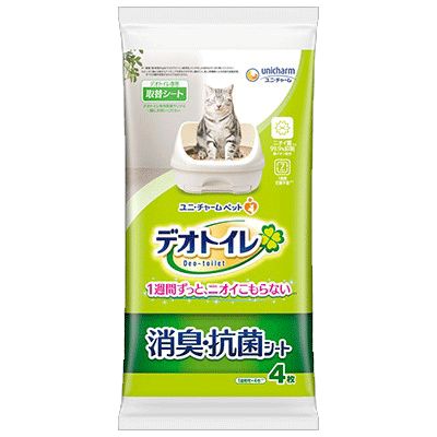 ユニ チャーム デオトイレ 消臭 抗菌シート 4枚×24袋