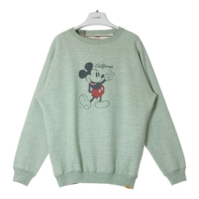 STANDARD CALIFORNIA スタンダードカリフォルニア Disney ディズニー 88/12 クルー スウェット トレーナー グリーン sizeXL