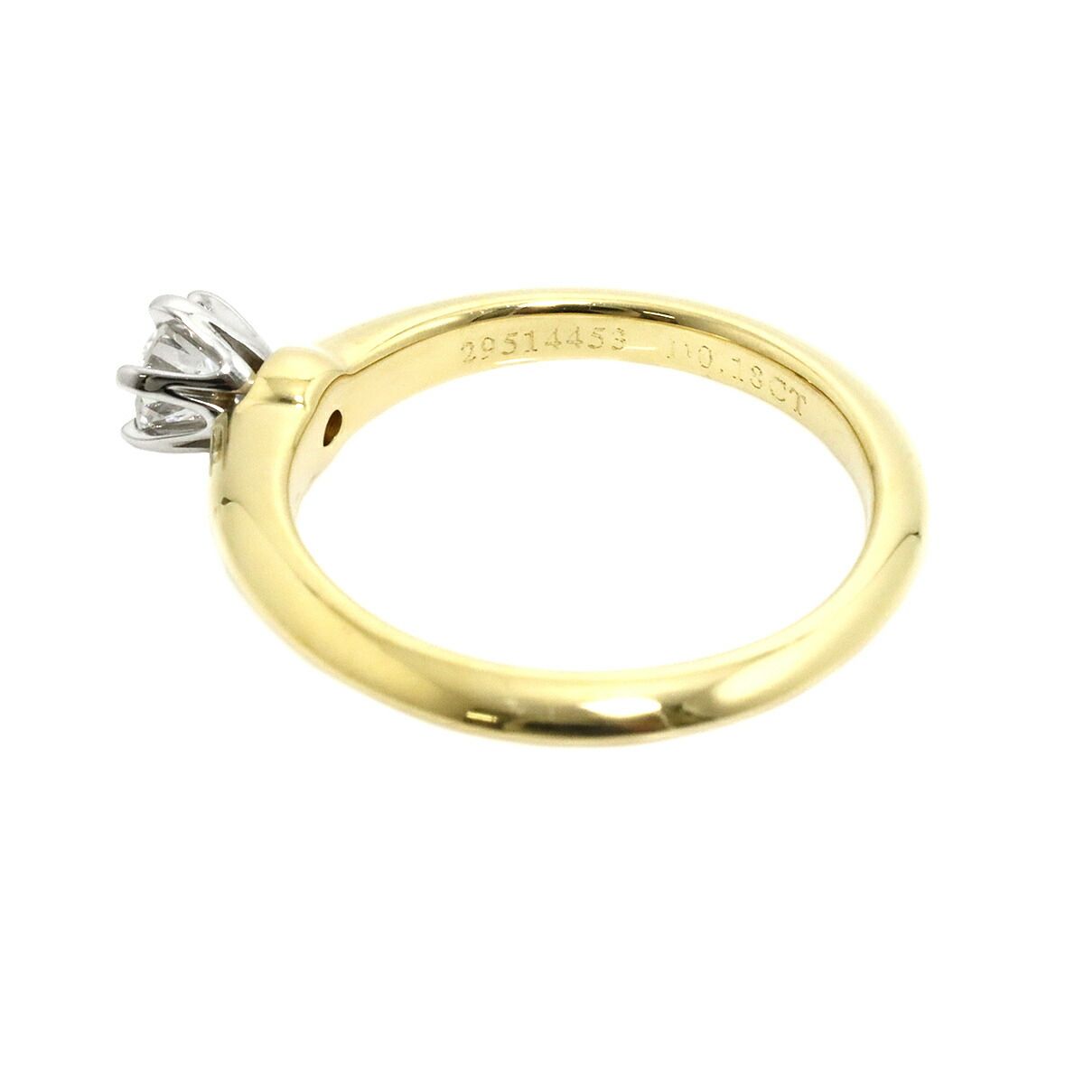 ロシアンダイヤモンドPTソリティアリング0.70ctUP ティファニーセッティング ソリティアリング ダイヤモンド0.44ct