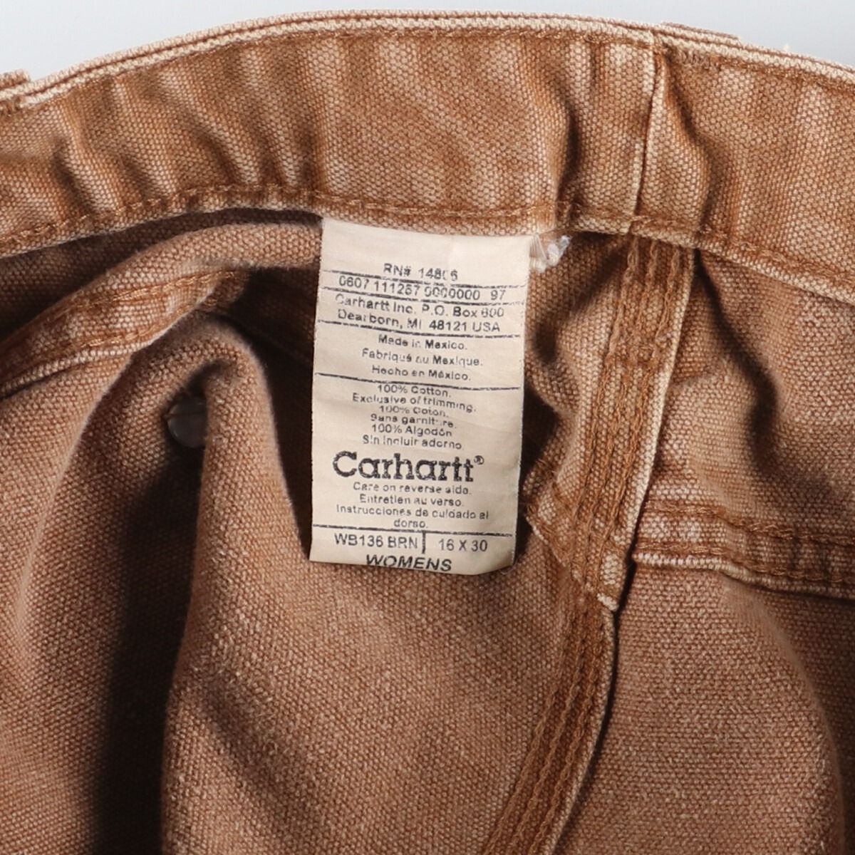 古着 カーハート Carhartt ダブルニー ダック地 ペインターパンツ