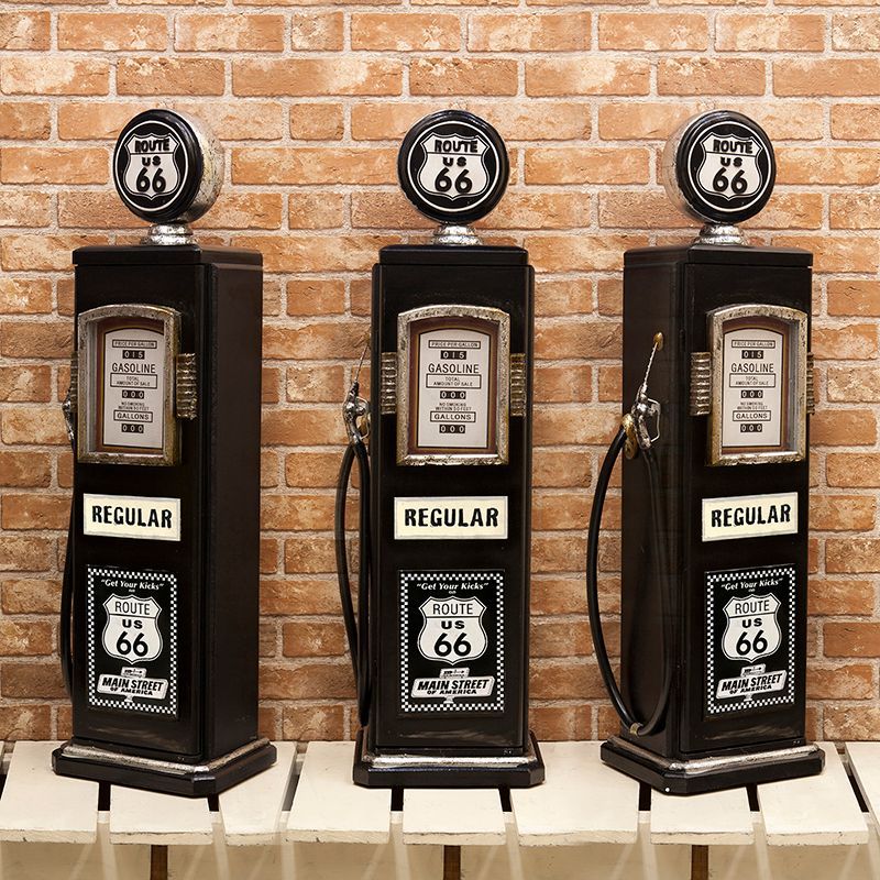 キャビネット 収納 棚 CDホルダー アンティークアイテム ガスポンプ ROUTE66 レトロ アメリカン雑貨