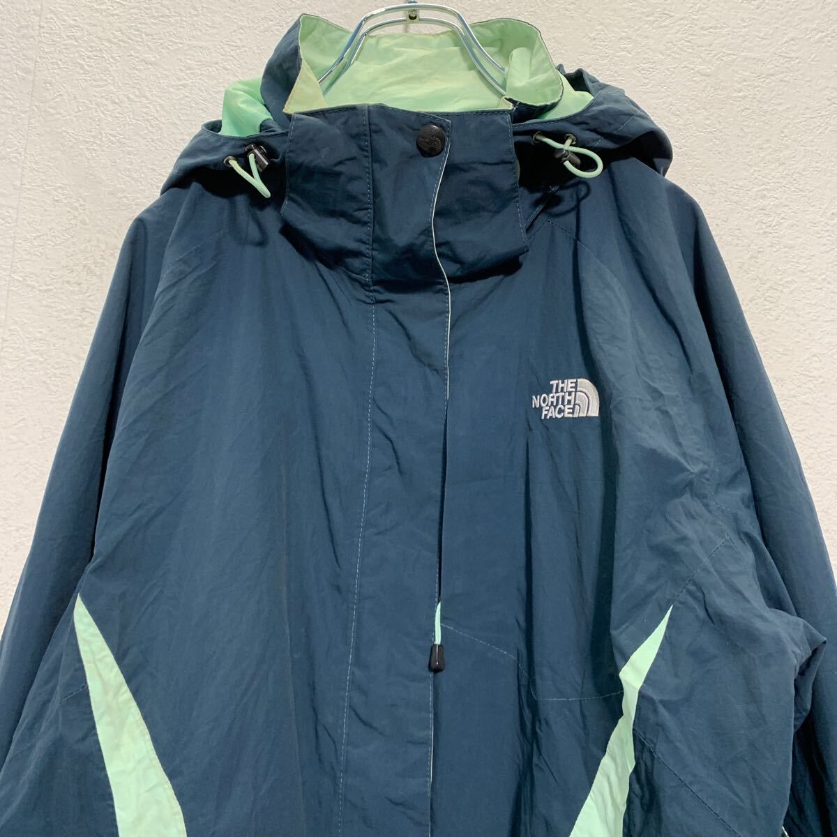 THE NORTH FACE ジップアップ マウンテンジャケット L レディース ネイビー アイスブルー 古着卸 アメリカ仕入 a606-6338