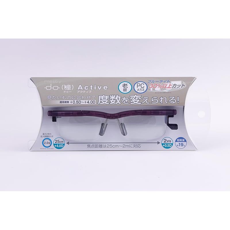 自由に度数調整できる老眼鏡 プレスビー