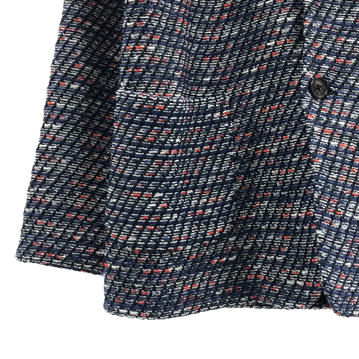 美品 coohem コーヘン テーラードジャケット ツイード ネイビー L 美品】 Coohem / コーヘン | ARCHIVE_BLAZER TWEED JACKET
