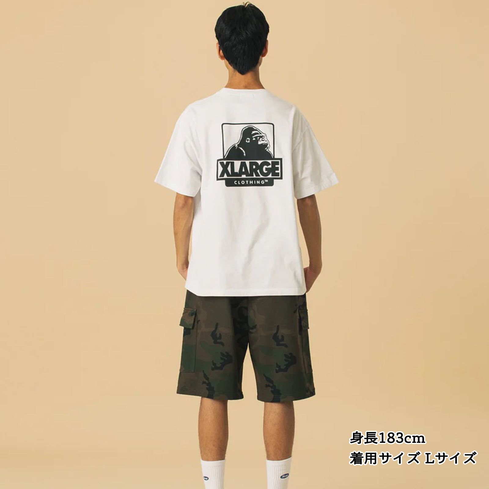 X-LARGE / SWEAT CARGO SHORT PANTS/XL/コットン/BLK/無地/101252031006 XLARGE（エクストララージ）SWEAT CARGO SHORT PANTS 101252031006