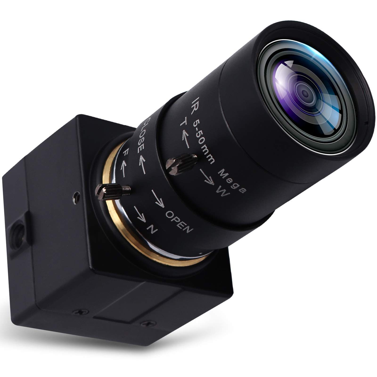 新品 ELP 5MP USB カメラ 5-50mm10X 望遠手動ズームレンズ、1944P MI5100 センサー UVC CCTV 産業用 USB ウェブカメラ 3D スキャナー、VR カメラ、電子顕微鏡、医療機械で広く使用USB500W05G-SFV(5-