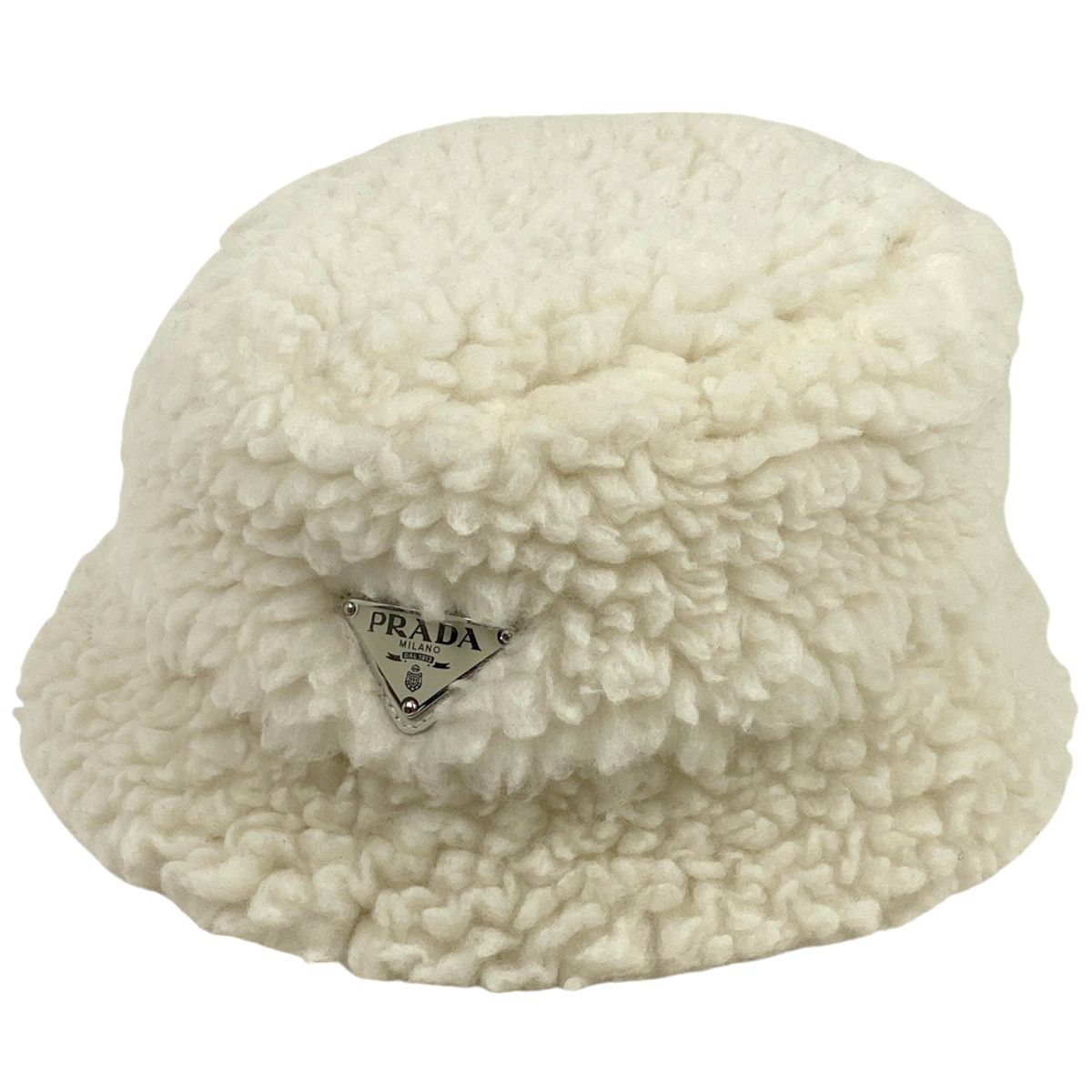 プラダ ウール バケットハット ハット ホワイト PRADA プラダ PRADA