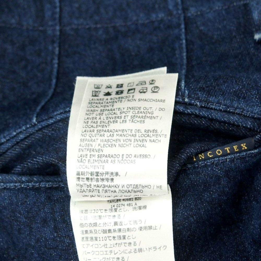 スラックスパンツ ネイビーインディゴ