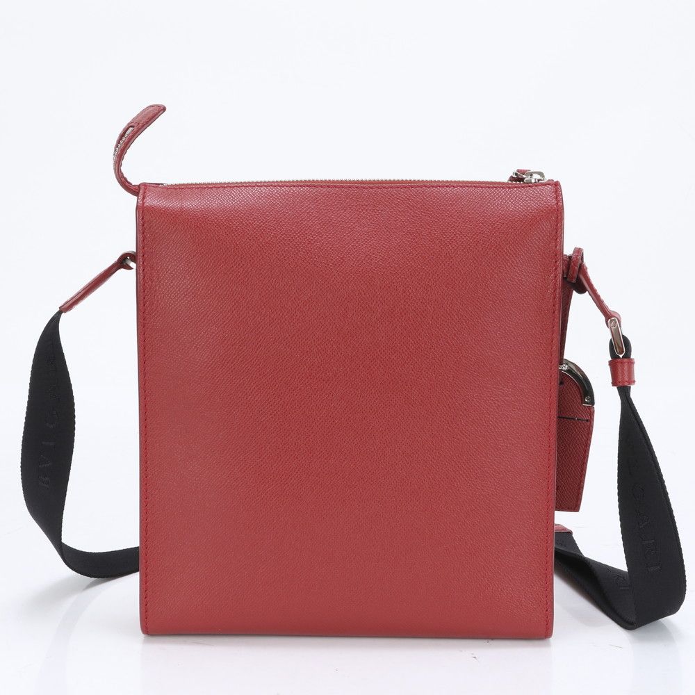 ブルガリ レザー 肩掛けショルダーバッグ レッド T25022001 ブルガリ レザー 肩掛けショルダーバッグ レッド T25022001