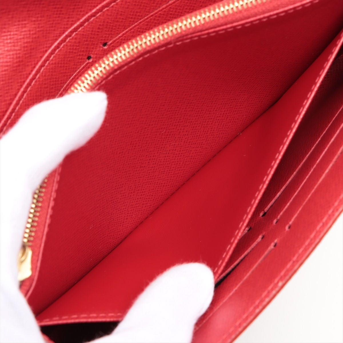 LOUIS VUITTON/ルイ ヴィトン ダミエ スタッズ ポルトフォイユ サラ