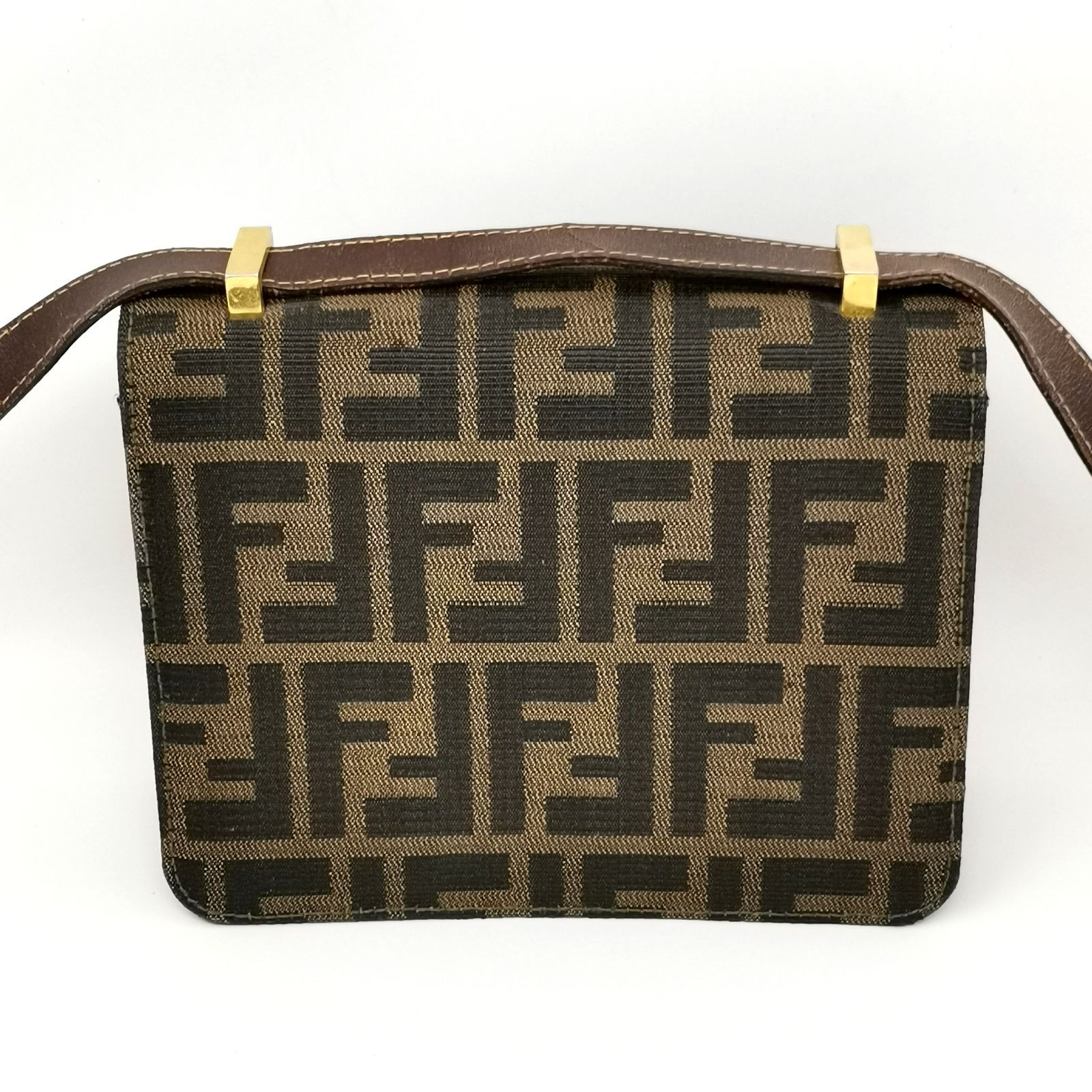 フェンディ FENDI ズッカ ブラウン ミニ ショルダーバッグ ポシェット