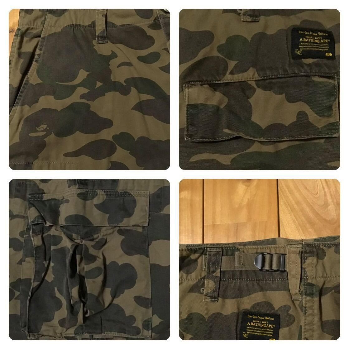 1st camo green カーゴパンツ Mサイズ a bathing ape BAPE camo cargo
