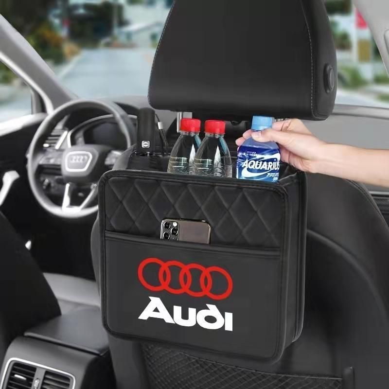 新品！アウディ Audi 収納ポケット シートバックポケット ゴミ箱 小物入 2個セット☆ 全車種対応 Q2 Q3 Q5 Q7 A3 A4 A6 A8  TT RS Q7 Q8 - メルカリ