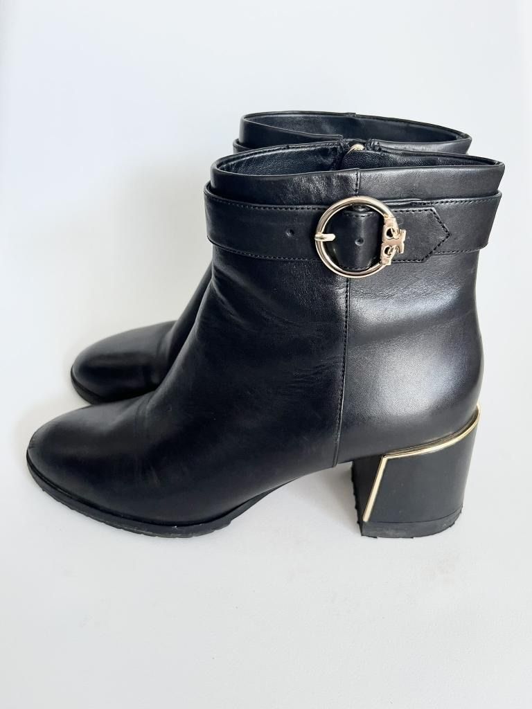 TORY BURCH トリーバーチ ショーツブーツ 7 1 2M ブラック 靴 キレイめ 秋冬 み 6456906